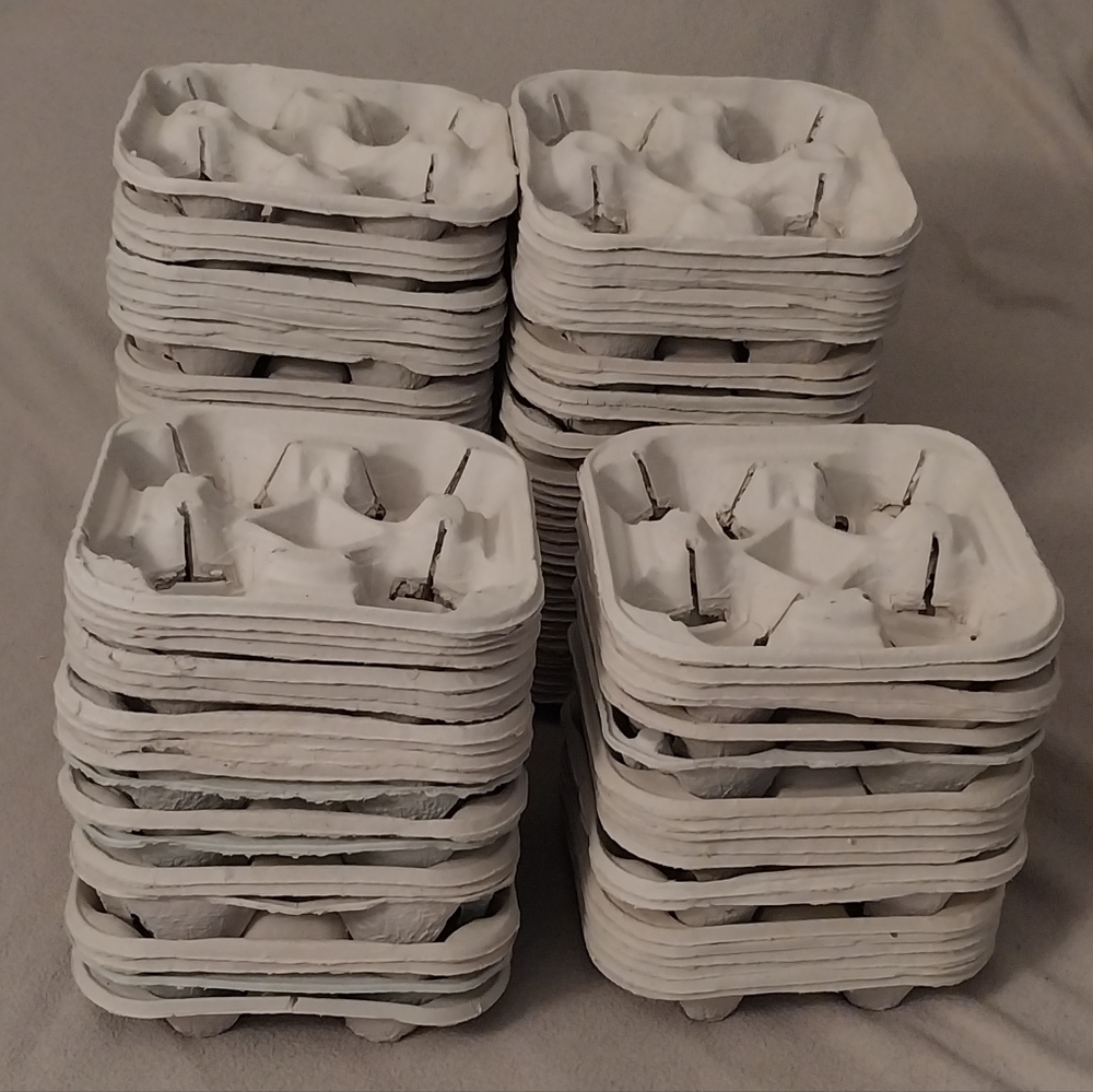 Lot of 215 New Recycled Cardboard 4 Drink Holders Carriers All Size Cups